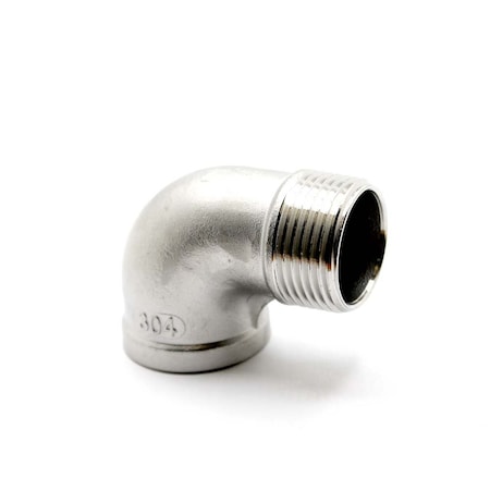 Thrifco Plumbing 2 in Stainless Steel 90° Street Elbow, Threaded, Class 150  8917046